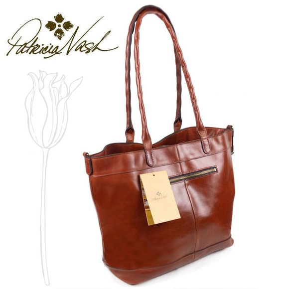Patricia Nash Handbags - Patricia Nash Convertible Leather Mallory Tote